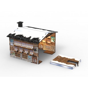 Ski Lift Cover Station, Lighted, 43x31x24cm
